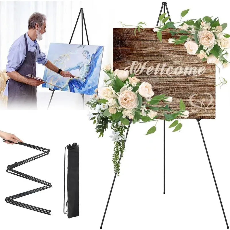 Portable Adjustable Floor Easel for Posters and Art