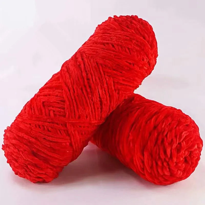 Soft Chenille Yarn for Knitting and Crochet