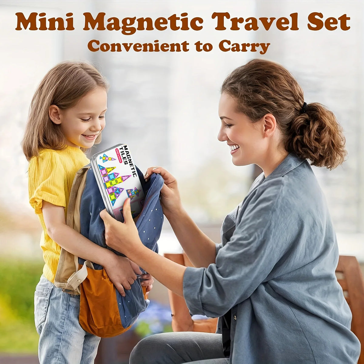 Magnetic Building Blocks – Travel-Friendly STEM Toy Set