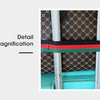 Large Capacity Women's Travel Duffel Tote with Plaid Design