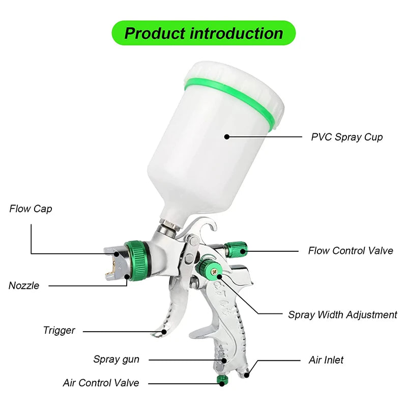 Professional HVLP Gravity Feed Spray Gun