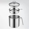 2L Stainless Steel Oil Dispenser with Fine Mesh Filter
