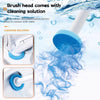 Wall-Mounted Disposable Toilet Brush Set with Refill Heads