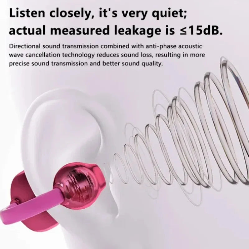 Open-Ear Bluetooth Earbuds with LED Display