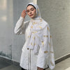 Gold Glitter Tassel Scarf