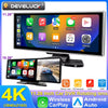 12-Inch Rearview Mirror Dash Cam with Wireless CarPlay & GPS
