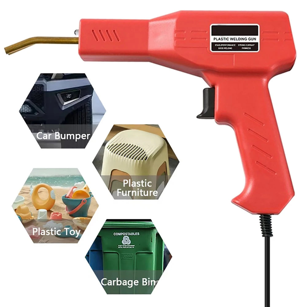 Plastic Welding Kit with Hot Stapler for Car Bumper & DIY Repairs
