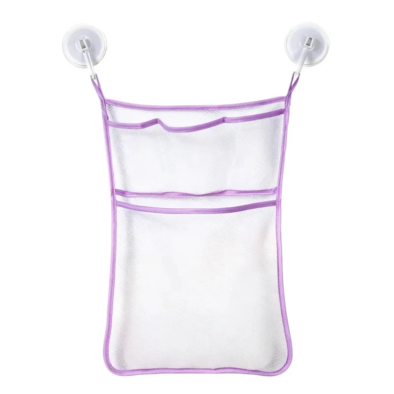 Suction Cup Mesh Toy Storage Bag for Bathtub