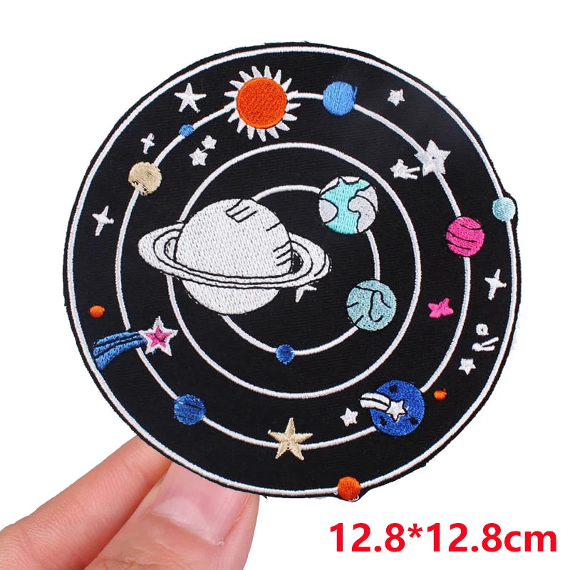 Encouraging Embroidered Iron-On Patches for Jackets, Jeans & Bags