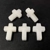 Natural Stone Cross Pendant Charm for Jewelry Making