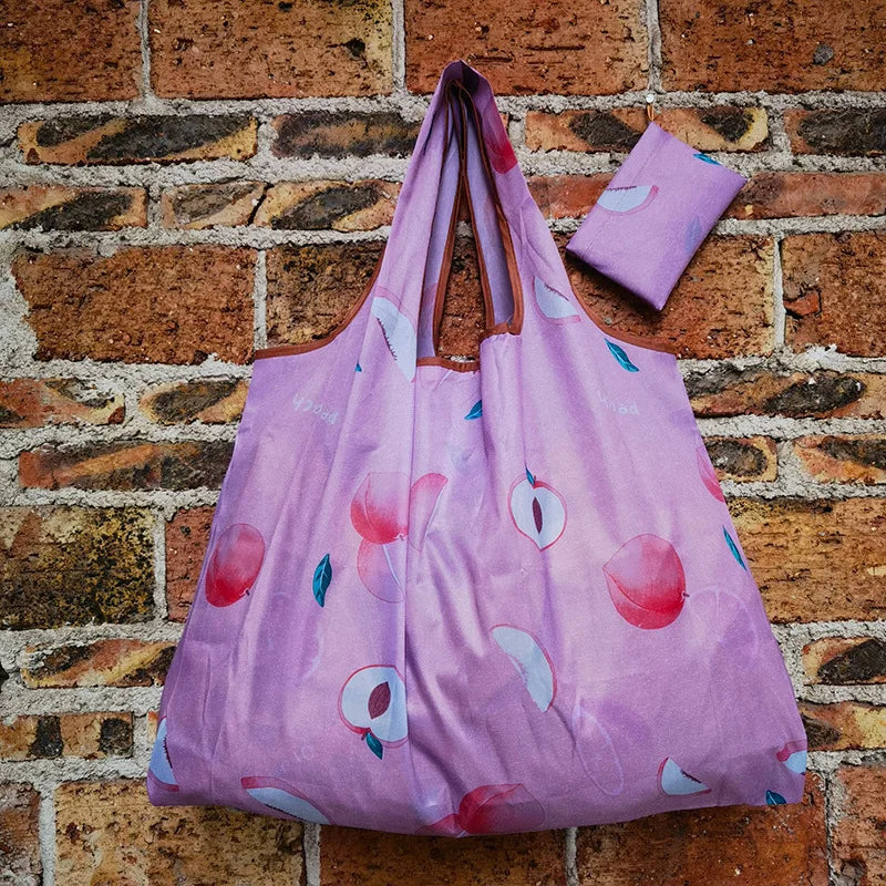 Foldable Eco-Friendly Shopping Bag with Cartoon Print