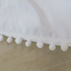 Elastic Wrap-Around Bed Skirt in Solid Polyester