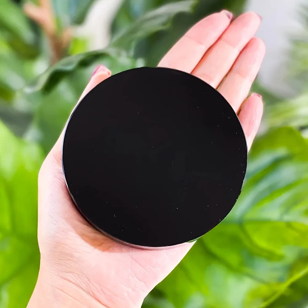 Natural Obsidian Divination Mirror