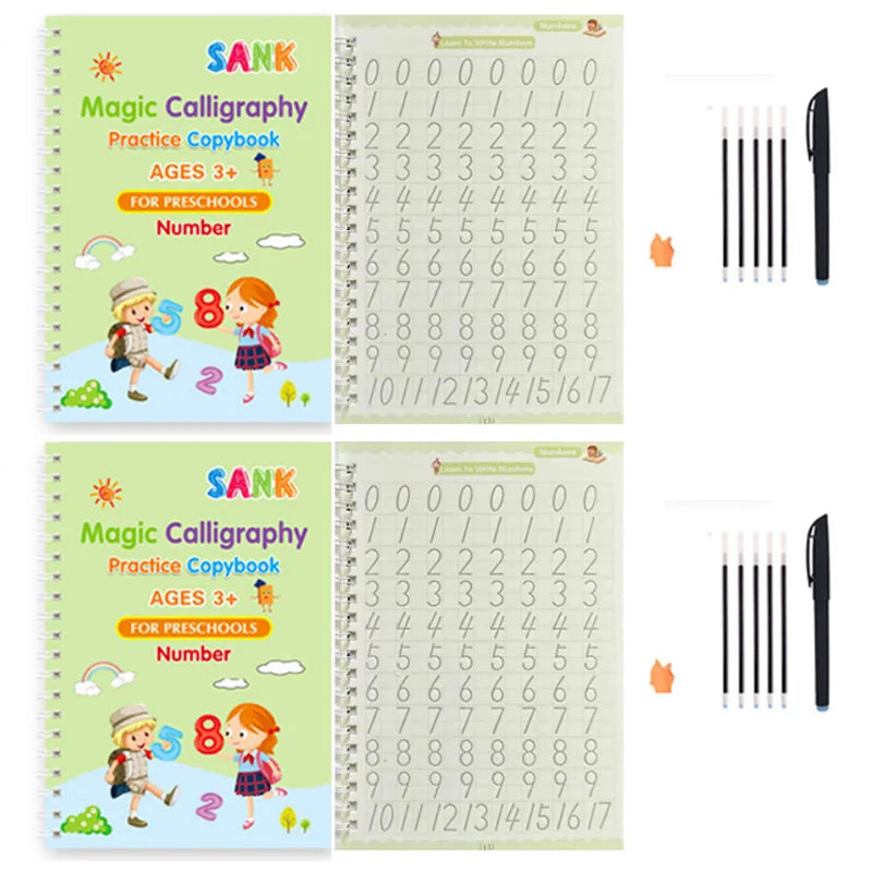 Magic Reusable Handwriting Practice Books for Kids