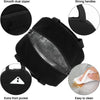 Black insulated lunch bag featuring a smooth dual zipper, strong handles, an extra front pocket, and is easy to clean.