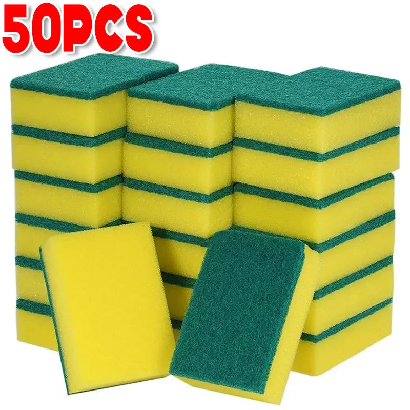 Microfiber Scrub Sponges for Kitchen Cleaning (5-Pack)