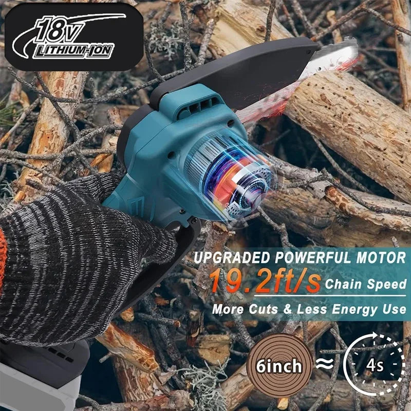 6-Inch Cordless Mini Chainsaw