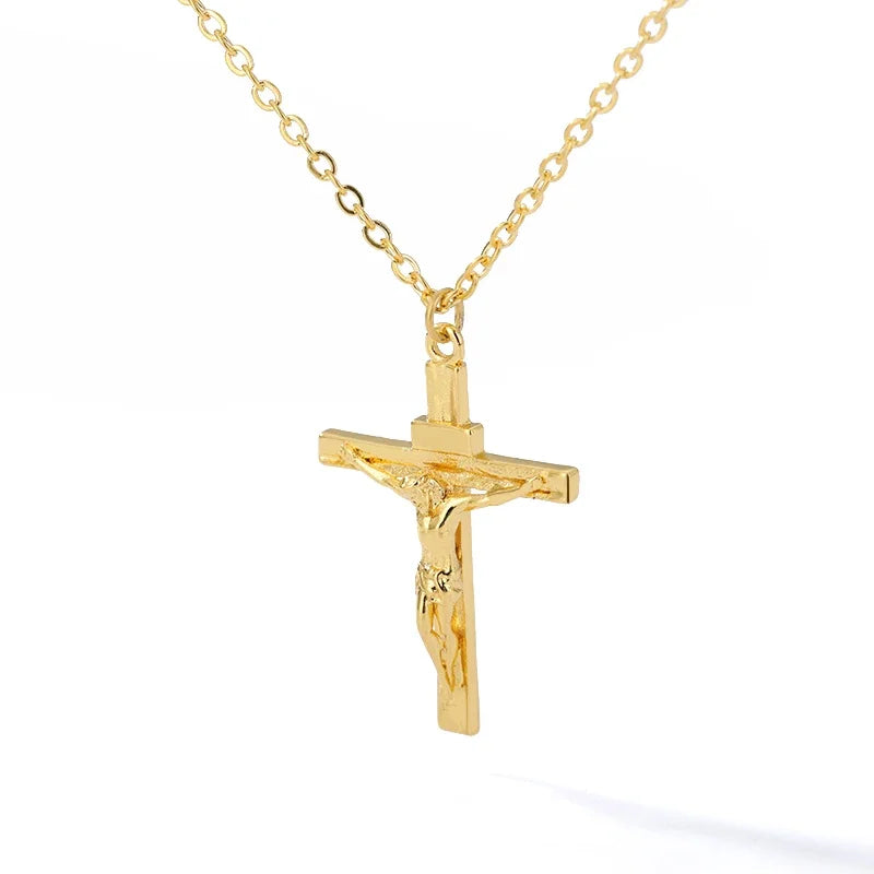 Stainless Steel Cross Pendant Necklace