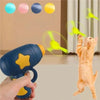 Interactive Cat Launcher with Flying Disc