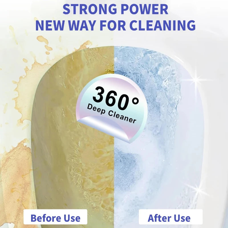 Comparison image showing a natural pumice stone cleaning product before and after use.