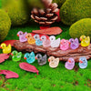 Glow-in-the-Dark Mini Duck Figurines for Garden & Décor