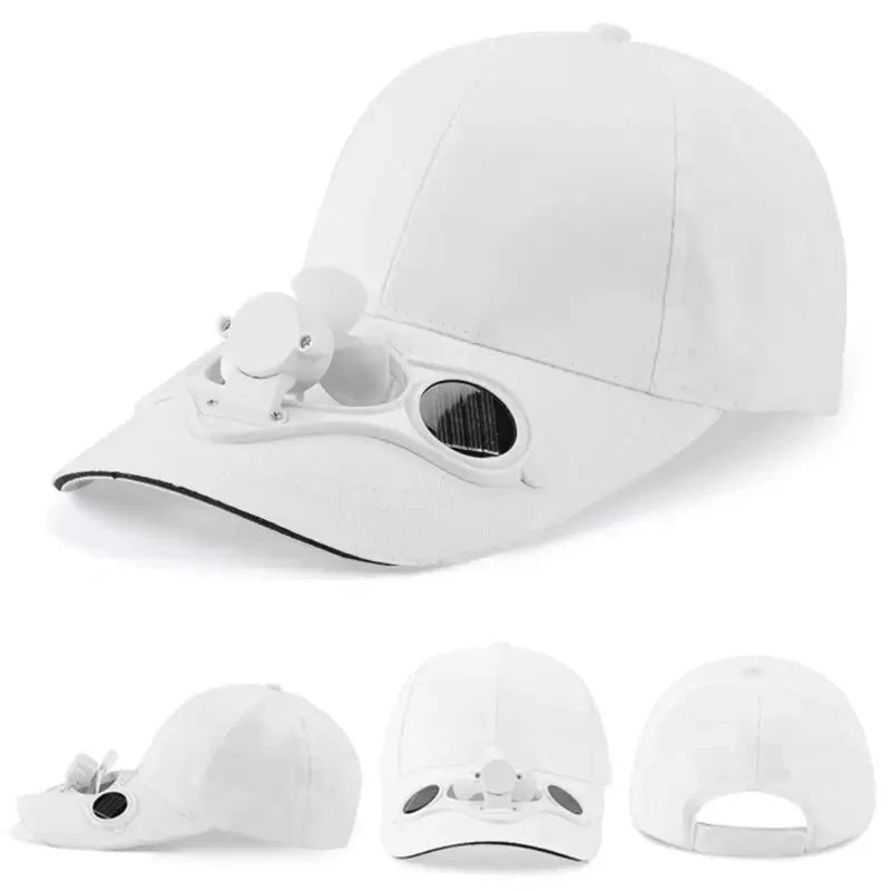 Solar-Powered Cooling Fan Hat