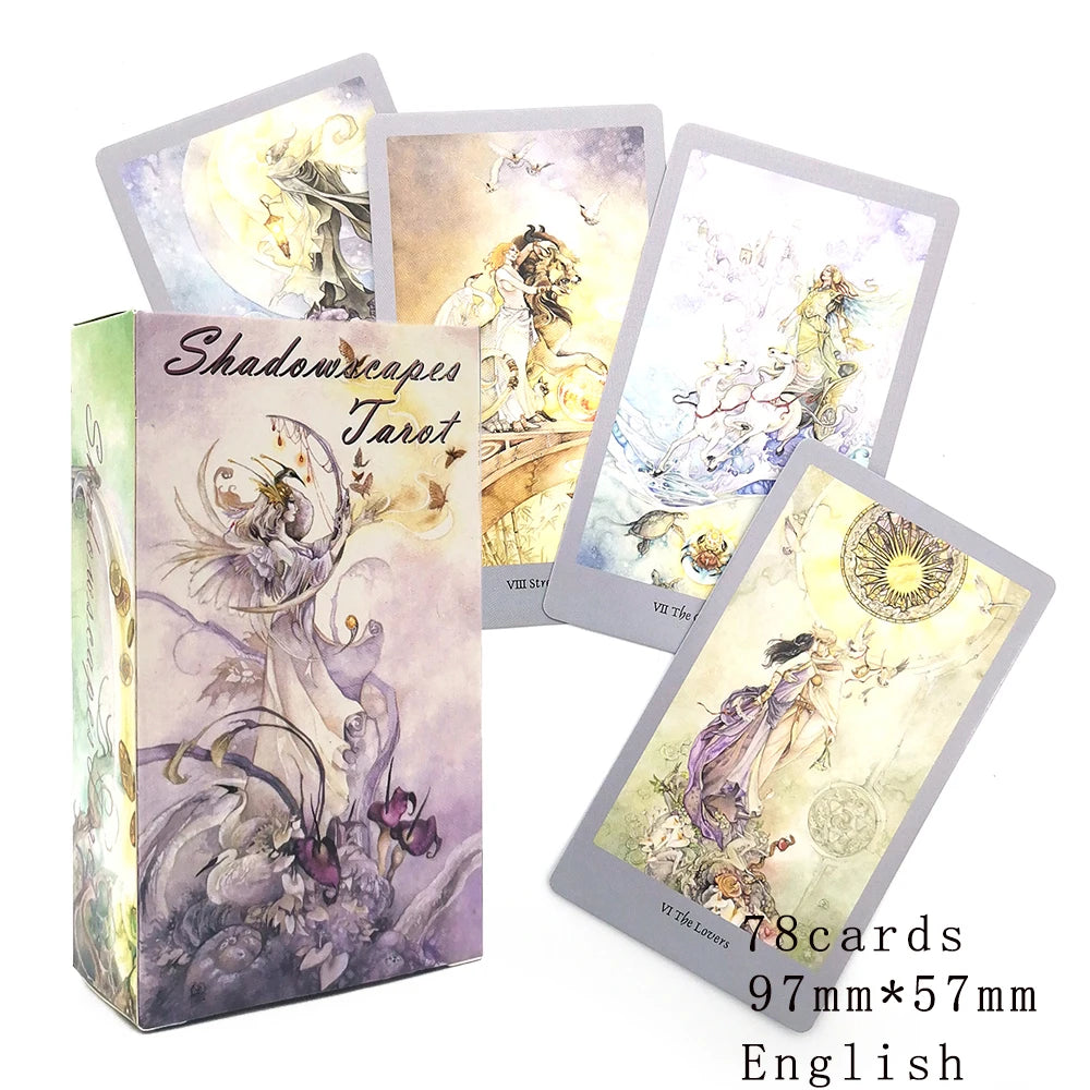 Shadows Tarot Card Deck - 78 Mystical Cards for Divination and Games