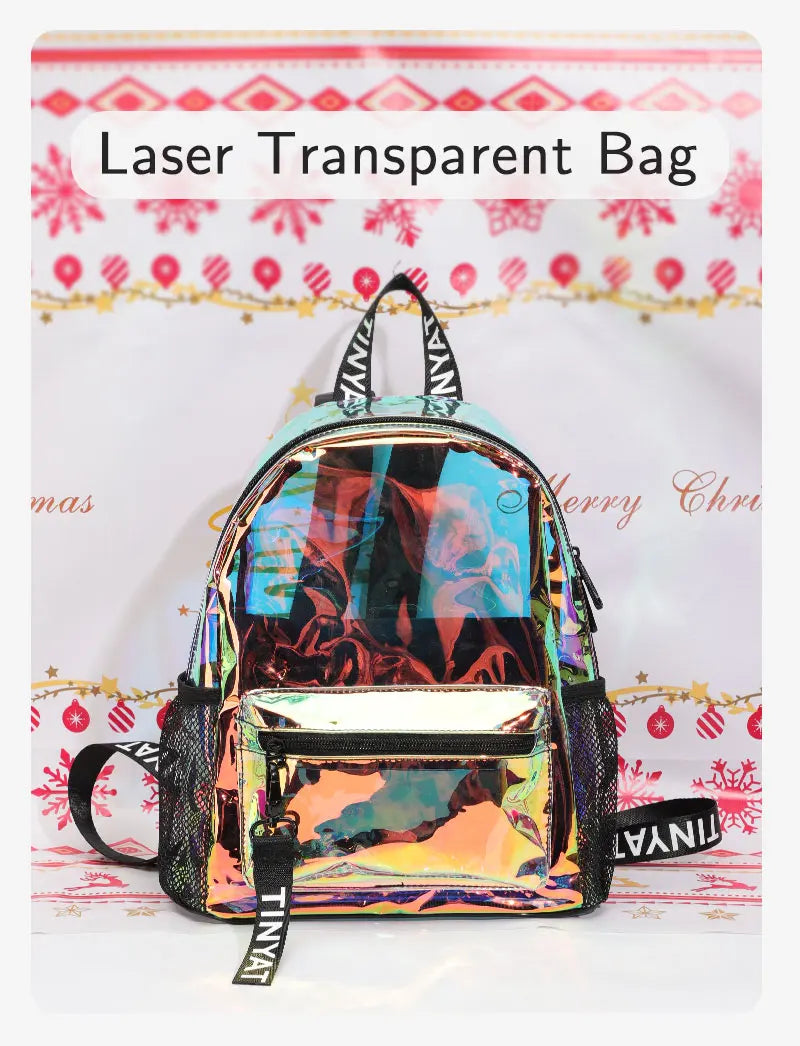 Clear PVC Backpack for Women – Water-Resistant & Festival Ready