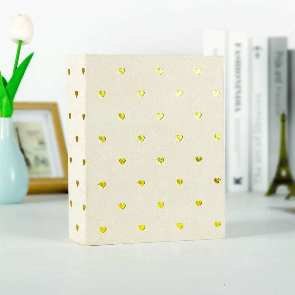 Fabric-Covered Photo Album with 100 Slots for Cherished Memories