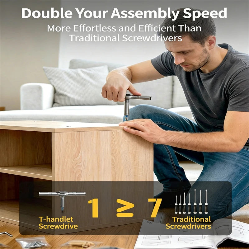 24-in-1 Ratchet Screwdriver Set with Magnetic Bits