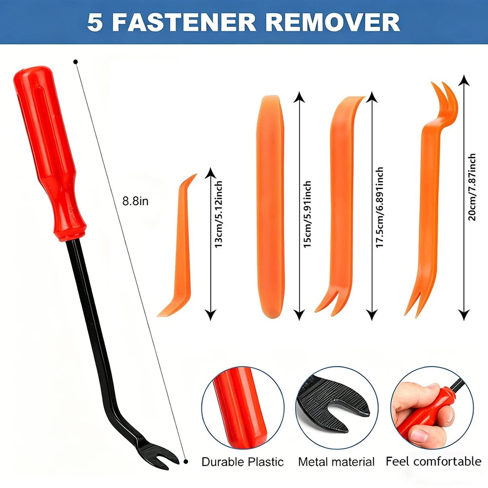 Universal Auto Fastener Clip Assortment Kit for Car Body Trim and Panels