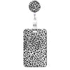 Leopard Print Retractable Badge Holder with Clip