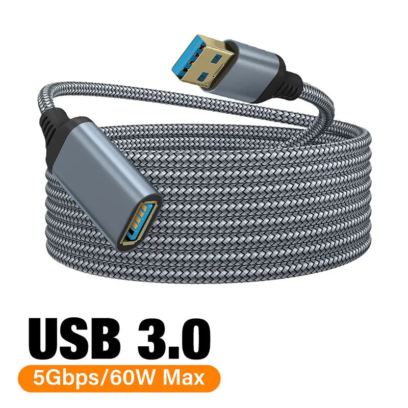 Nylon Braided USB 3.0 Extension Cable