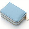Cartera Compacta con Doble Cremallera y Monedero