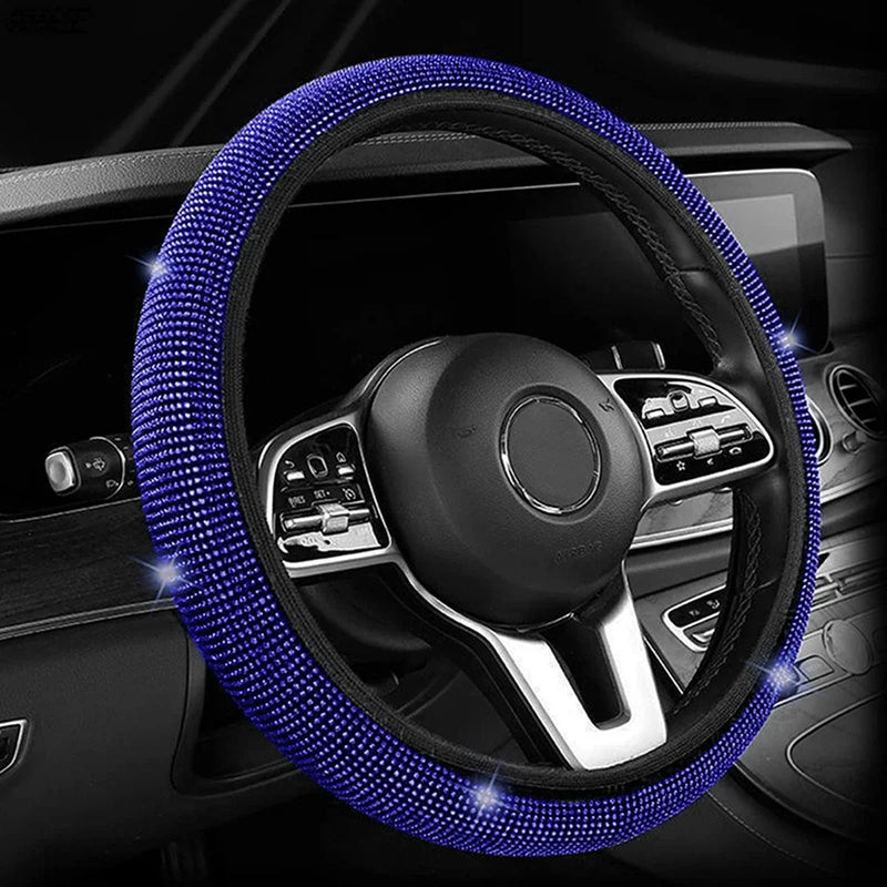 Sparkling Rhinestone Steering Wheel Cover