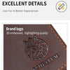 Vintage Genuine Leather Passport Holder with RFID Blocking