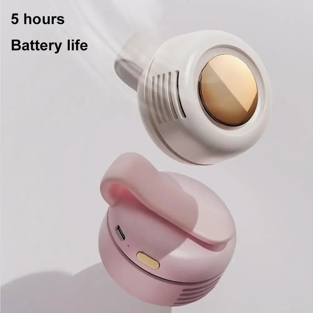 Portable Clip-On Mini Bladeless Fan with 3 Speeds