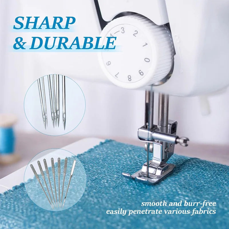 Universal Sewing Machine Needles - Multi-Pack Assorted Sizes for Home Machines