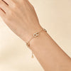 Double D CZ Gold-Plated Bracelet