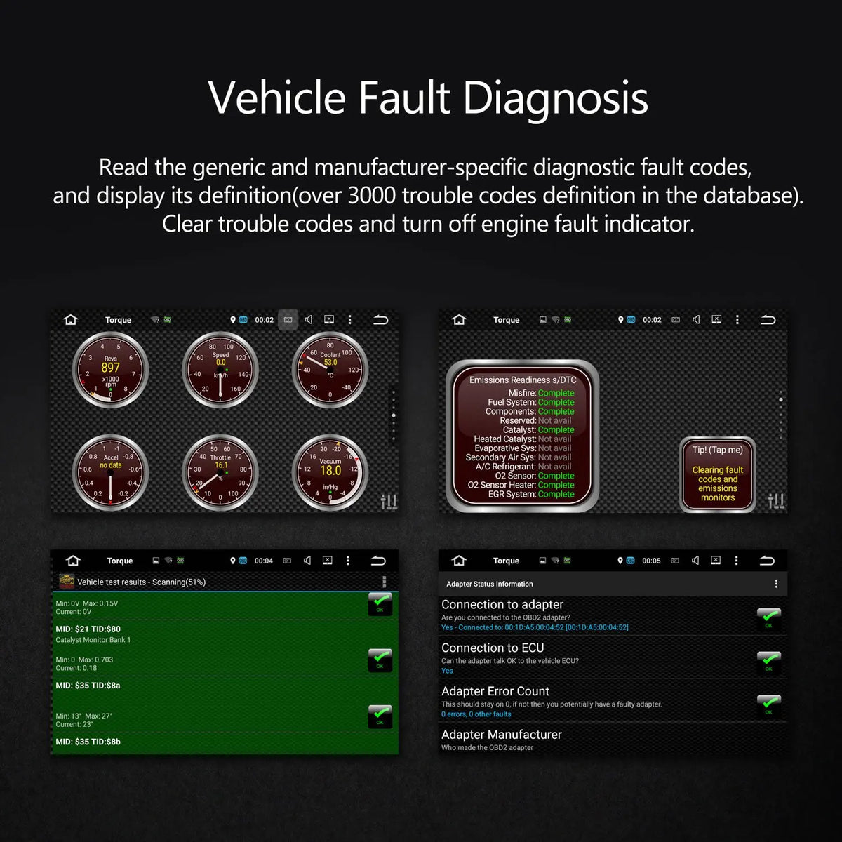 ماسح تشخيص OBD2 عبر البلوتوث