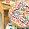 Bohemian Round Floor Cushion with Anti-Slip Base