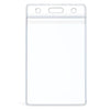 Clear Vinyl ID Badge Holder with Soft PVC Case