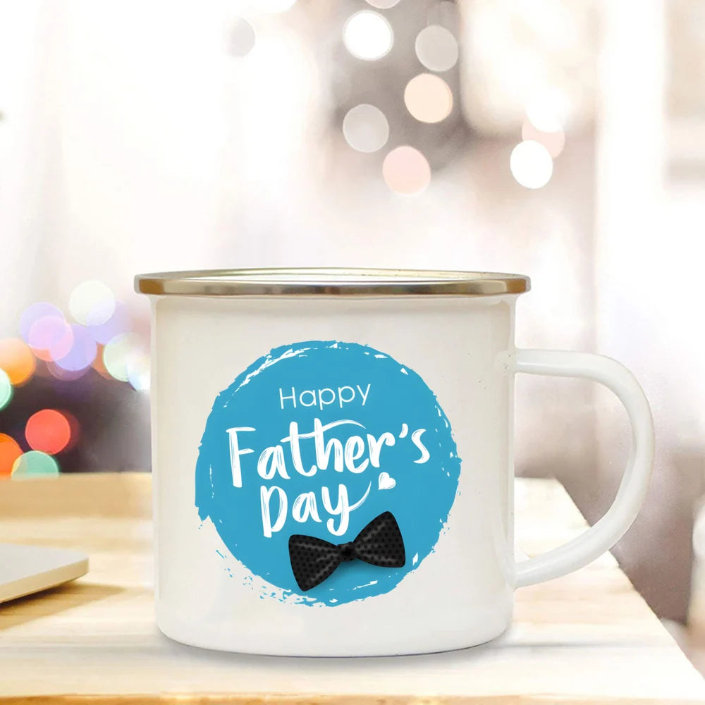 Tasses en émail pour cadeaux de la fête des Pères