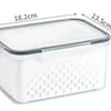 Contenedor de Almacenamiento para Frutas y Verduras con Colador Extraíble