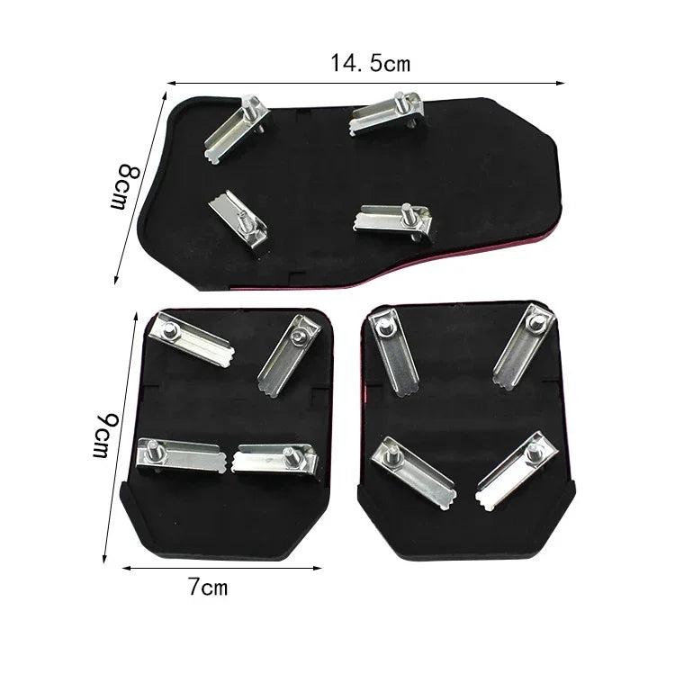 Aluminum Alloy Anti-Slip Pedal Set for Manual Transmission Vehicles