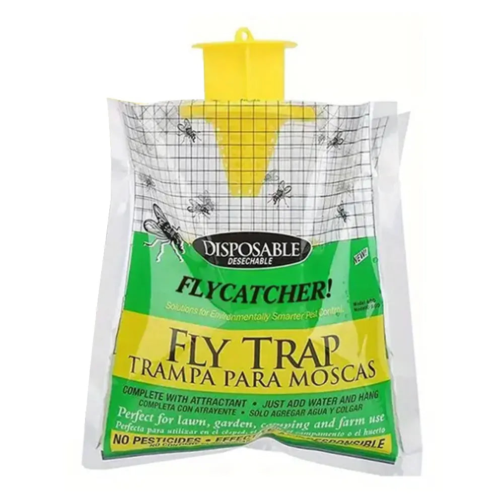 Hanging Disposable Fly Trap Bag with Bait