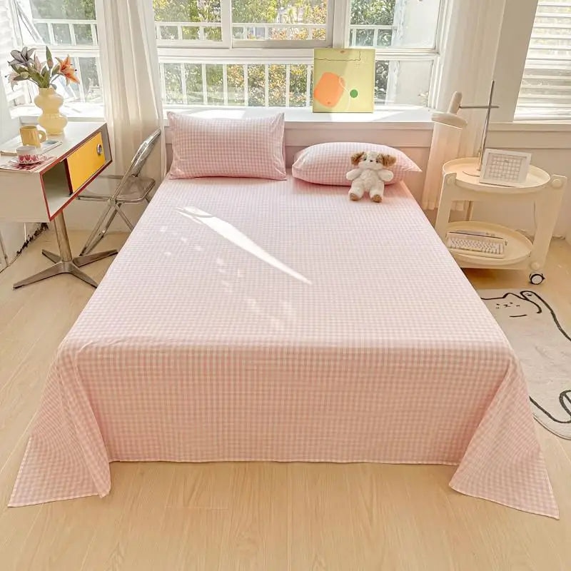Organic Cotton Percale Bed Sheet Set with Pillowcases