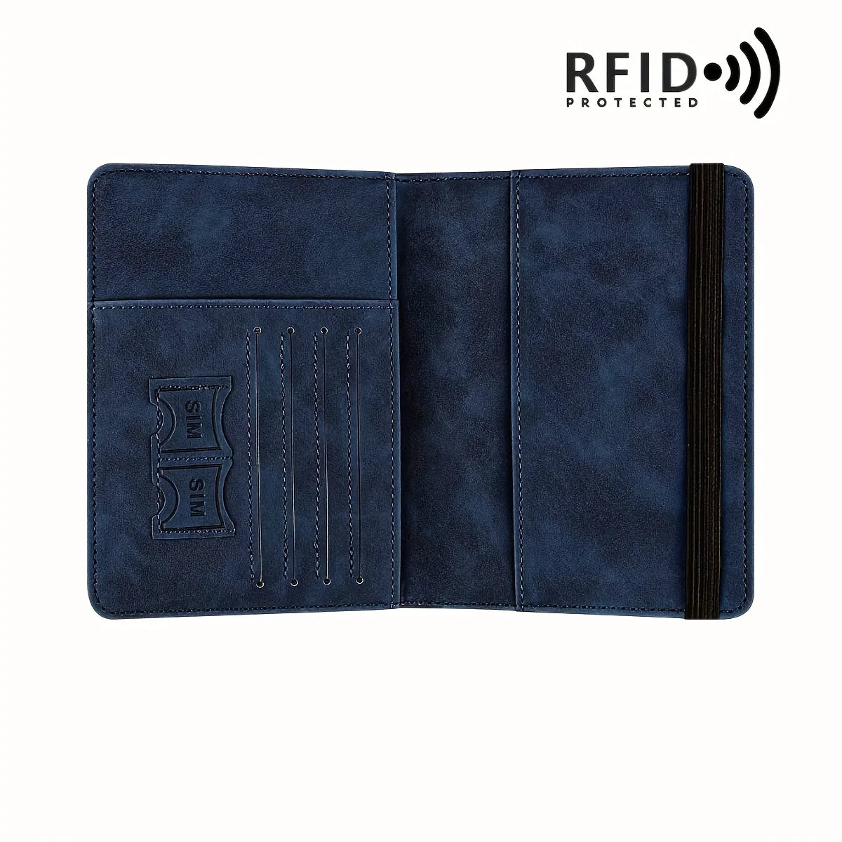 Vintage PU Travel Passport Holder with RFID Protection