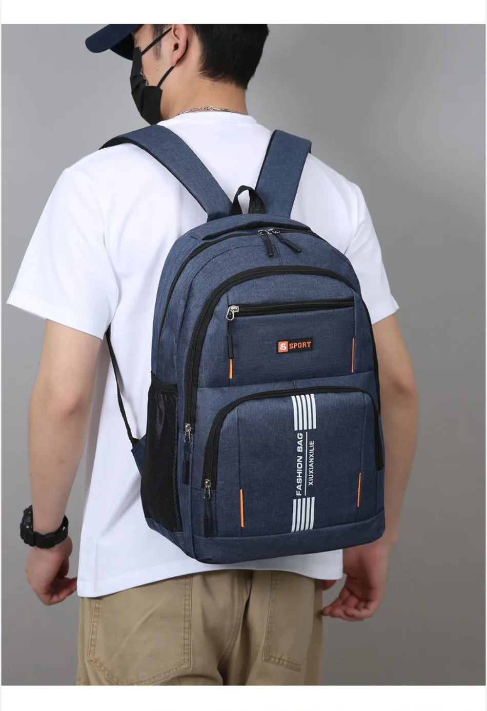 Versatile Commuter Backpack for Men – Lightweight with 15" Laptop Compartment