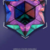 A colorful magnetic geometry cube puzzle showing various facets and shapes.